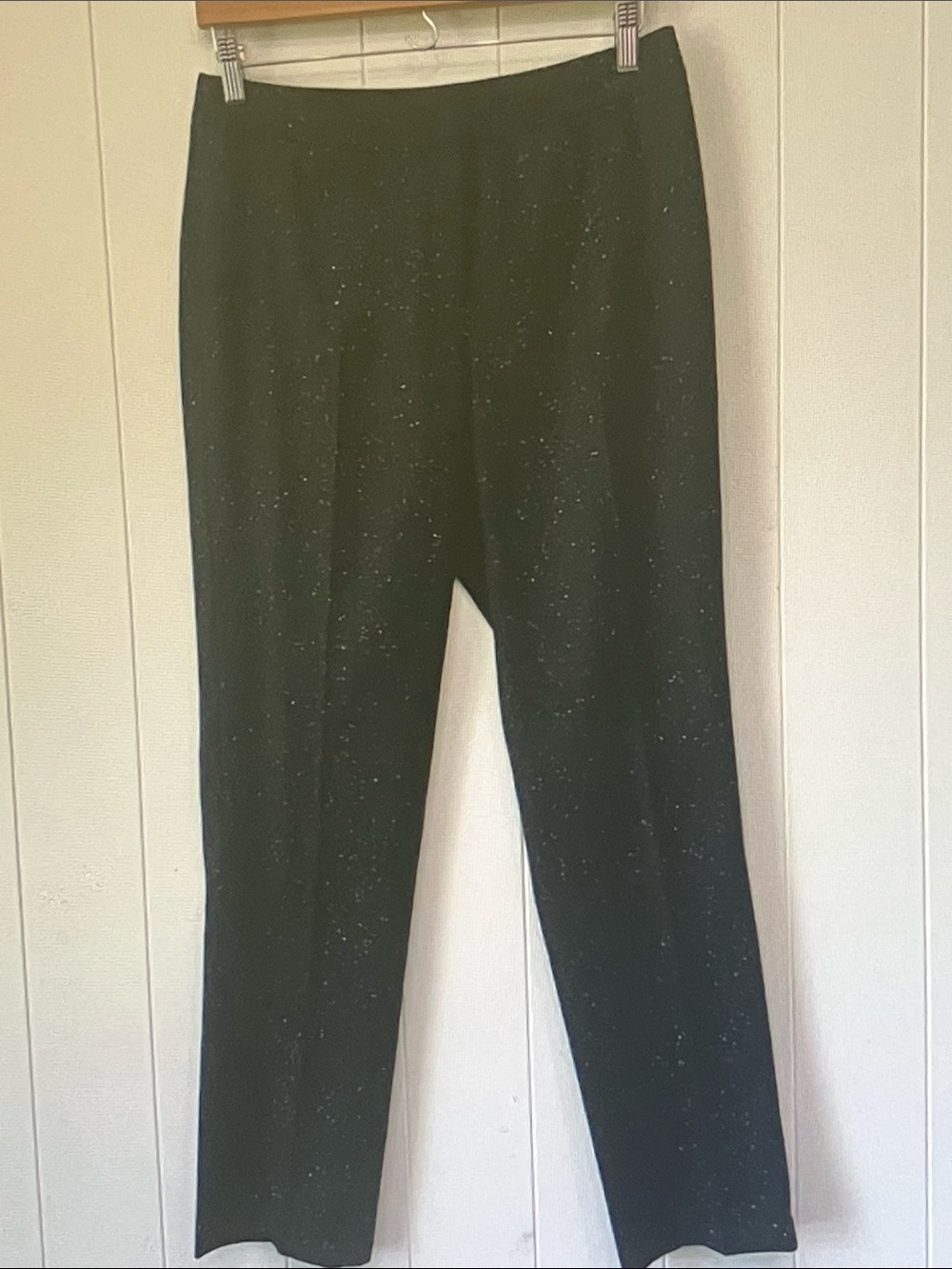 Lafayette 148 New York Black Speckled Knit Trousers